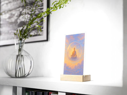 Présentoir acrylique méditation, religieux paix intérieure, décor zen - Essences Agape 43243326