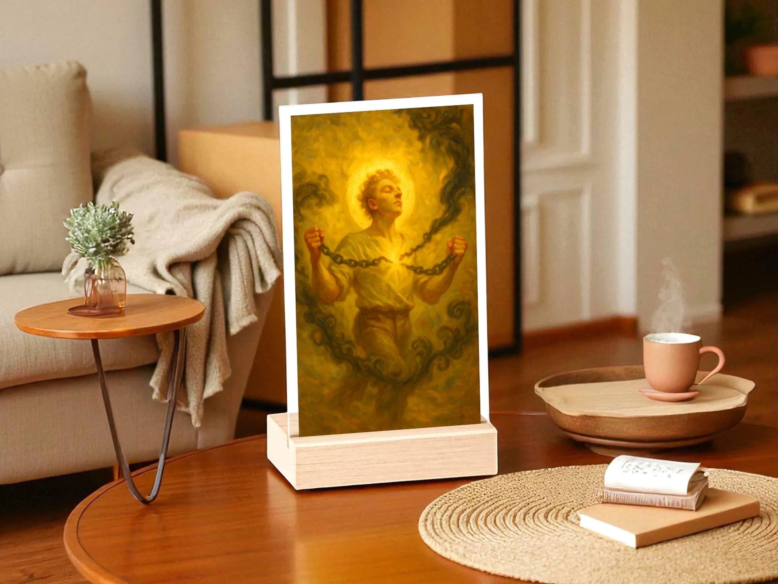 Présentoir chaîne guérison libération spirituelle, tableau ésotérique - Essences Agape 63343142