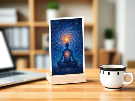 Présentoir chakra, univers méditation cosmique, tableau ésotérique - Essences Agape 67537452