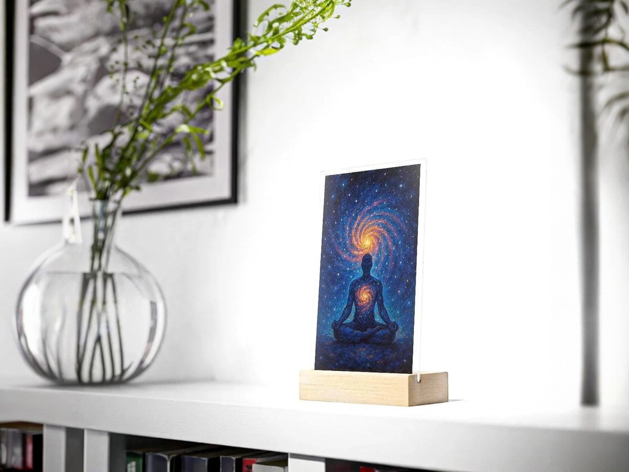 Présentoir chakra, univers méditation cosmique, tableau ésotérique - Essences Agape 39971024
