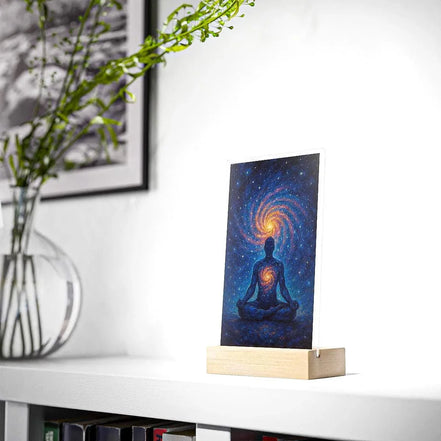 Présentoir chakra, univers méditation cosmique, tableau ésotérique - Essences Agape 39971024