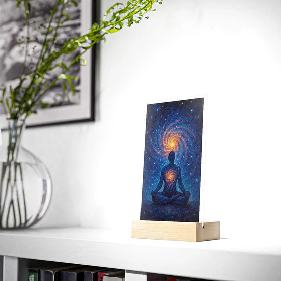 Présentoir chakra, univers méditation cosmique, tableau ésotérique - Essences Agape 39971024