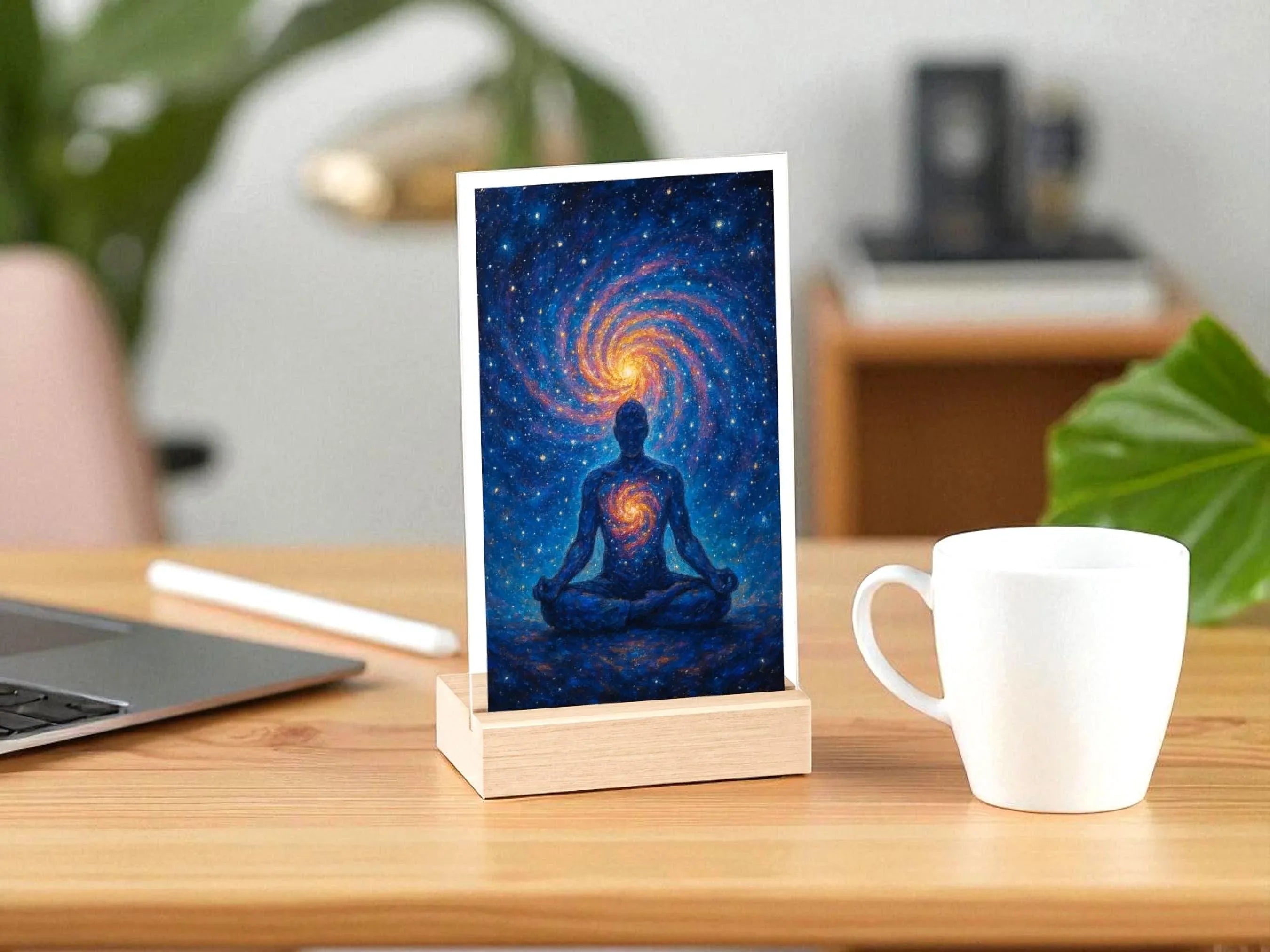 Présentoir chakra, univers méditation cosmique, tableau ésotérique - Essences Agape 99891973