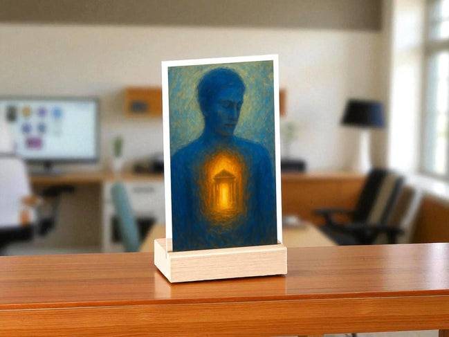 Présentoir temple intérieur lumière spirituelle, tableau foi croyance - Essences Agape 85171923