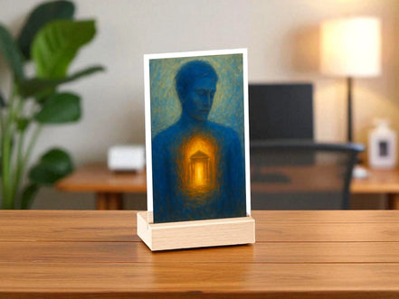 Présentoir temple intérieur lumière spirituelle, tableau foi croyance - Essences Agape 76514437