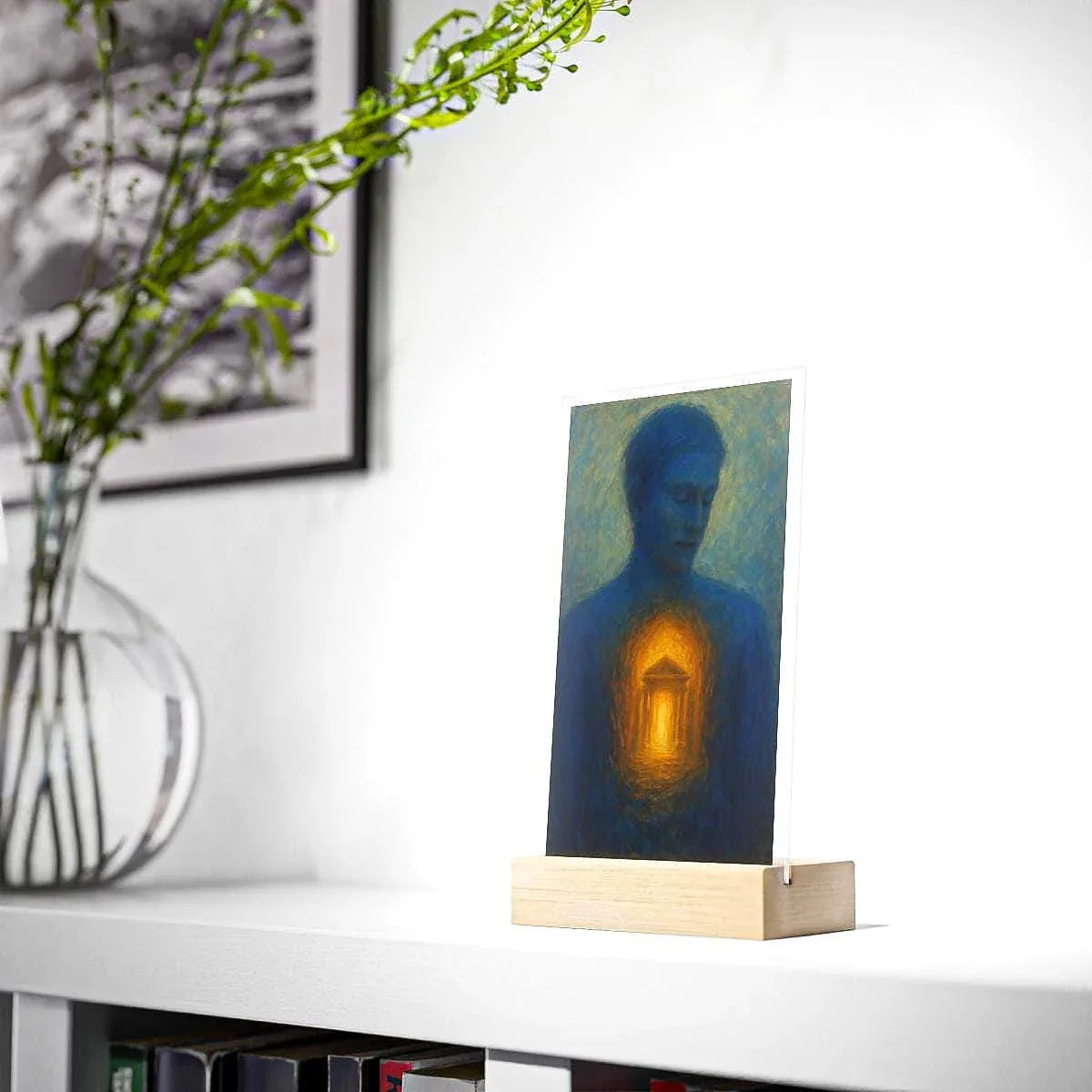 Présentoir temple intérieur lumière spirituelle, tableau foi croyance - Essences Agape 17228491