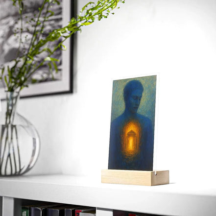 Présentoir temple intérieur lumière spirituelle, tableau foi croyance - Essences Agape 17228491