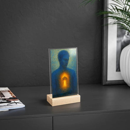 Présentoir temple intérieur lumière spirituelle, tableau foi croyance - Essences Agape 76696303