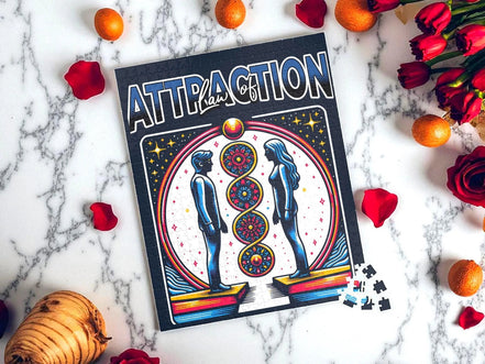 Puzzle loi de l'attraction, art spirituel 500 pièces, puzzle religieux - Essences Agape 56251160