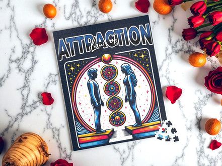 Puzzle loi de l'attraction, art spirituel 500 pièces, puzzle religieux - Essences Agape 56251160
