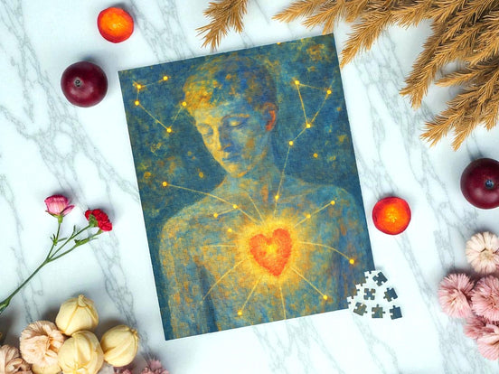 Puzzle peinture amour, puzzle guérison 500 pièces, puzzle ésotérique - Essences Agape 79452754