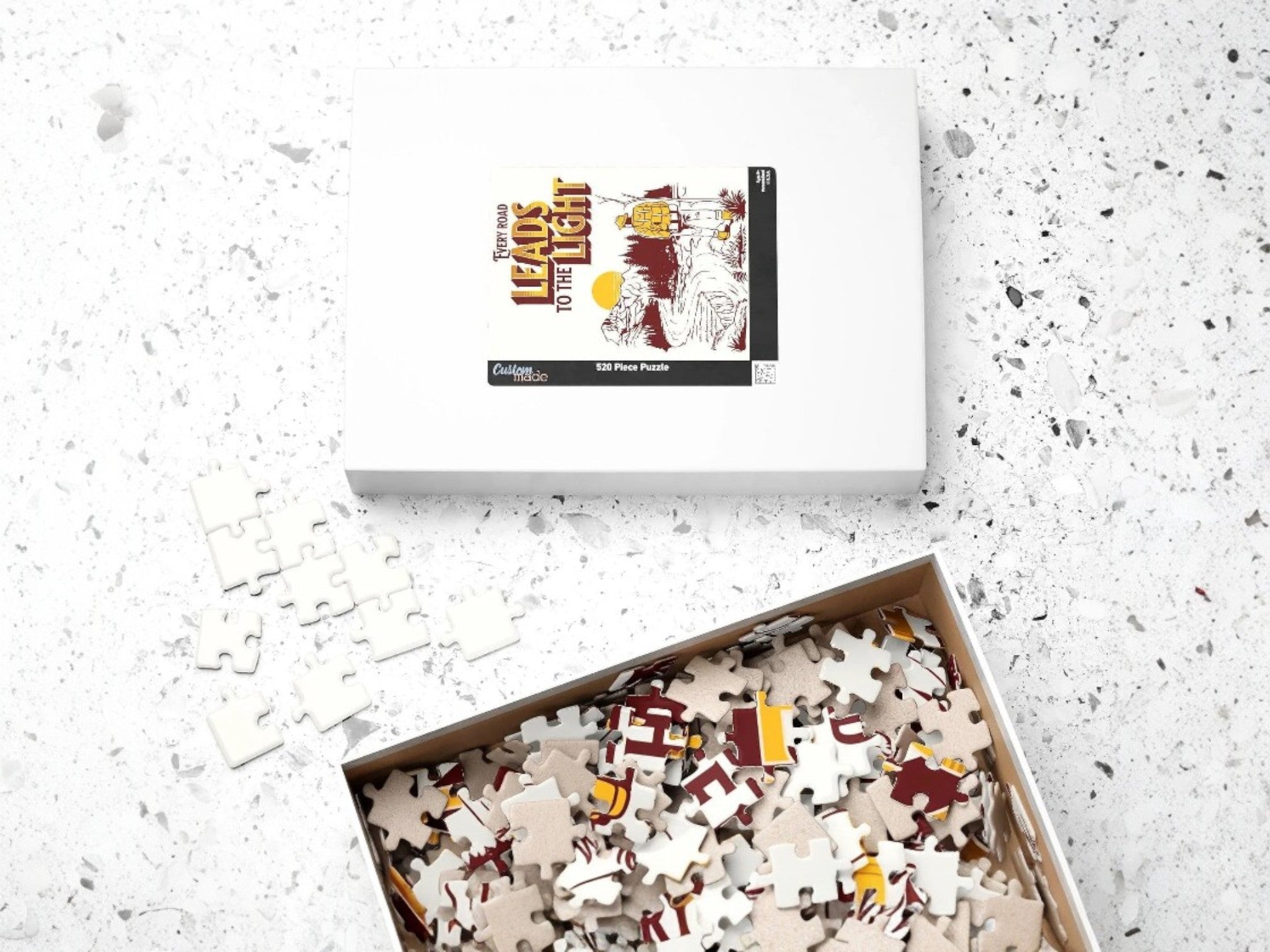 Puzzle peinture chemin lumineux, 500 pièces, puzzle ésotérique, cadeau - Essences Agape 13588077