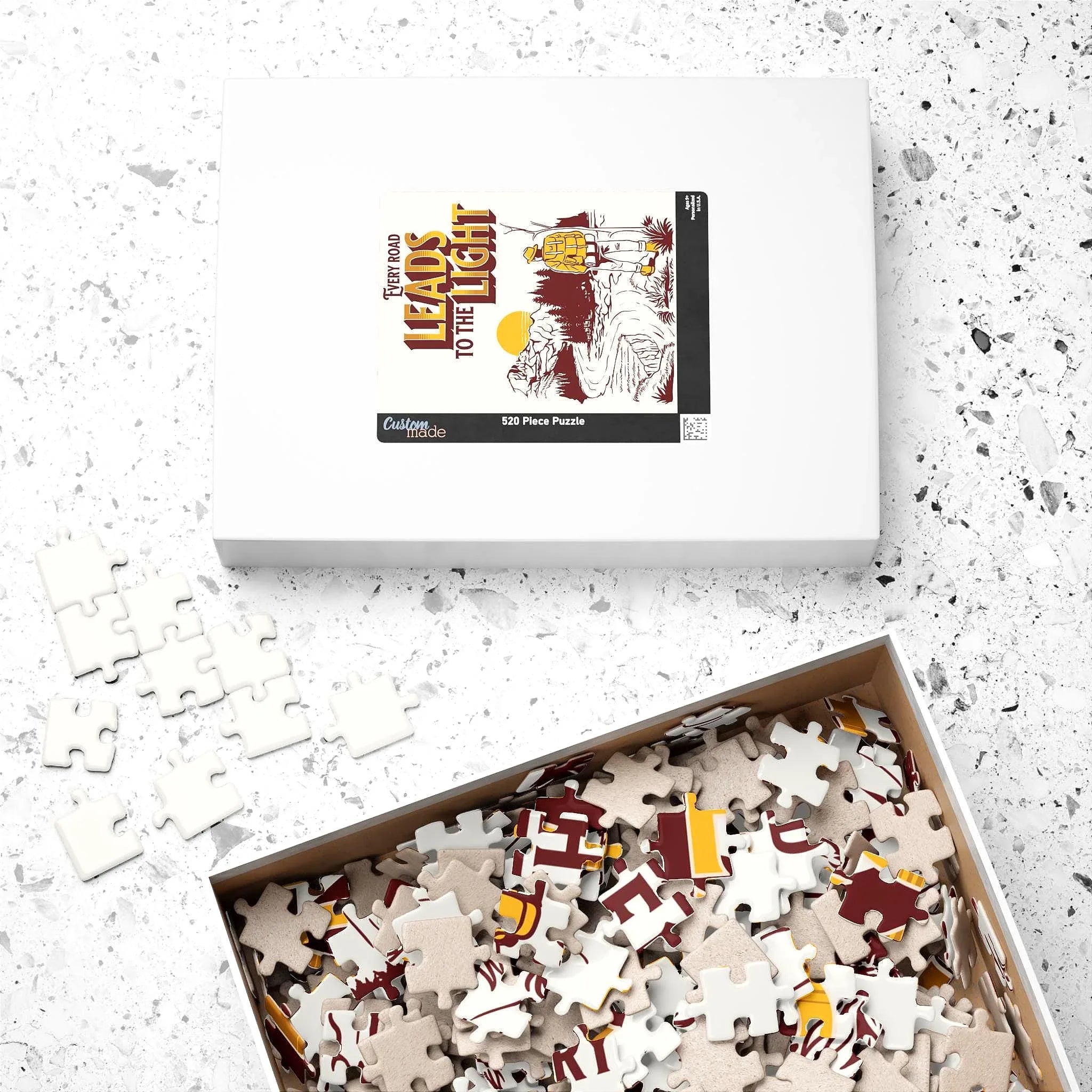 Puzzle peinture chemin lumineux, 500 pièces, puzzle ésotérique, cadeau - Essences Agape 13588077