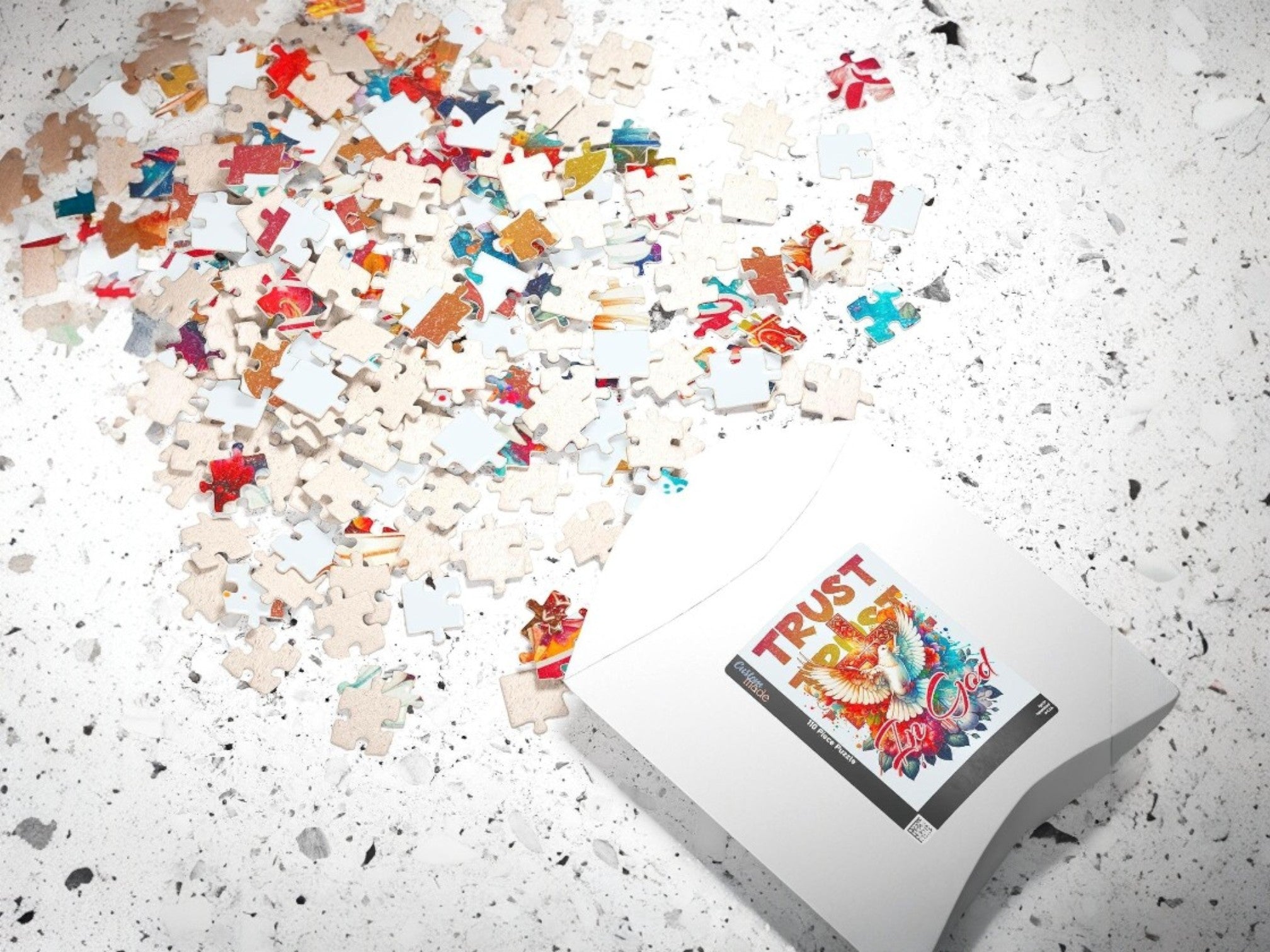 Puzzle peinture dieu, divin trust 500 pièces, puzzle ésotérique cadeau - Essences Agape 53973020