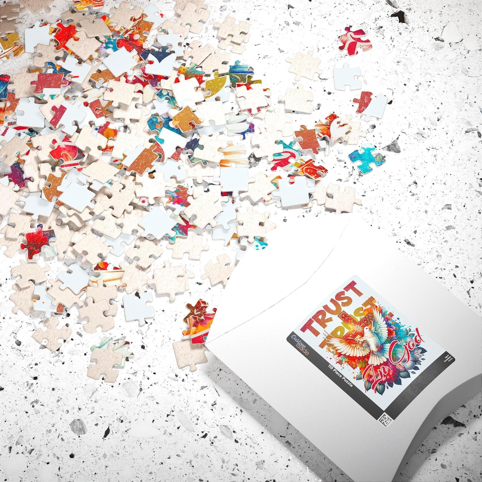 Puzzle peinture dieu, divin trust 500 pièces, puzzle ésotérique cadeau - Essences Agape 53973020