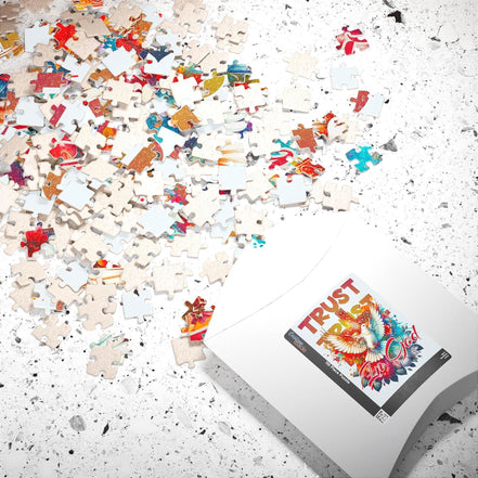 Puzzle peinture dieu, divin trust 500 pièces, puzzle ésotérique cadeau - Essences Agape 53973020