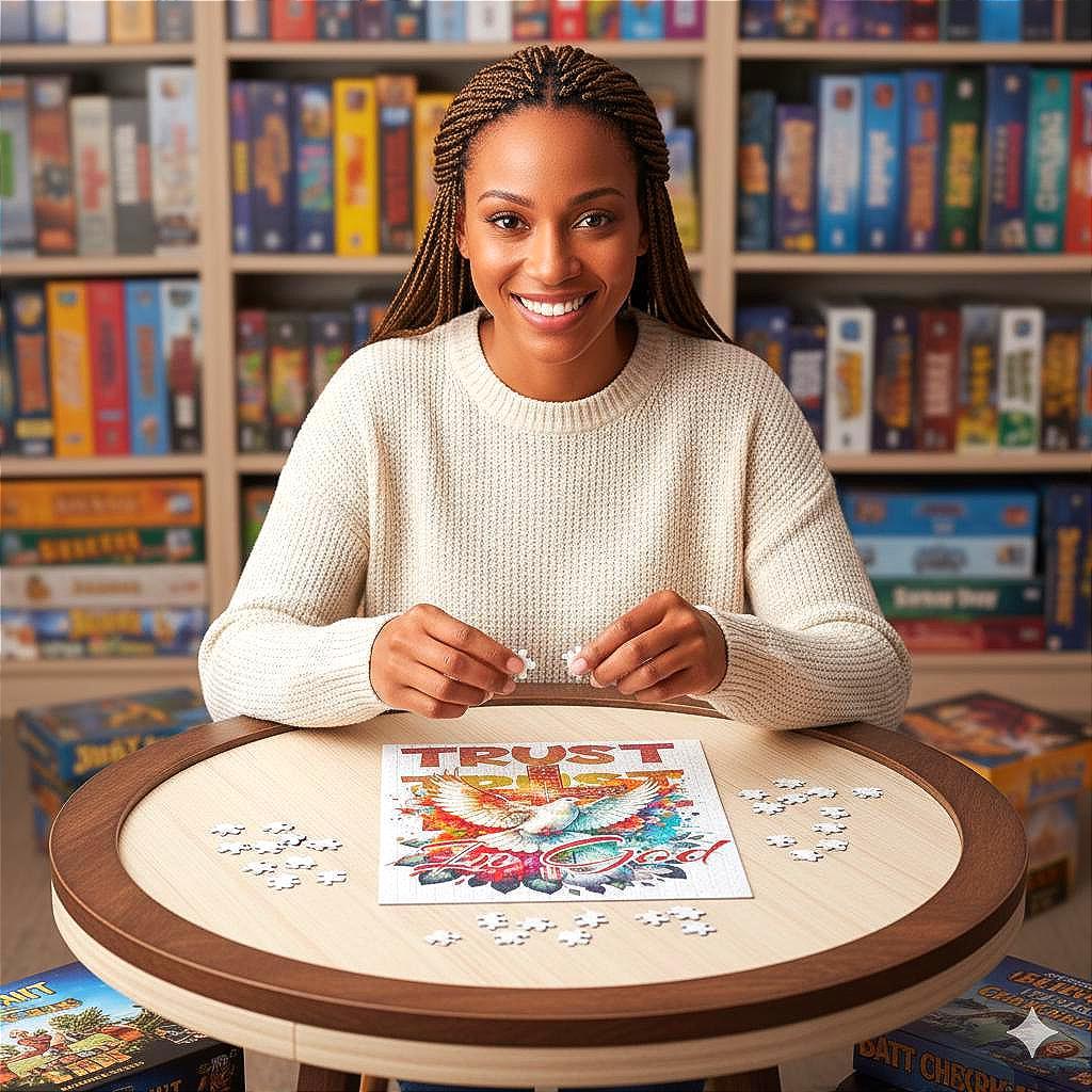 Puzzle peinture dieu, divin trust 500 pièces, puzzle ésotérique cadeau - Essences Agape 68164298