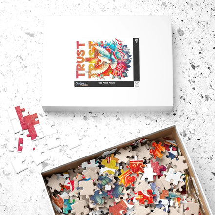 Puzzle peinture dieu, divin trust 500 pièces, puzzle ésotérique cadeau - Essences Agape 43047002