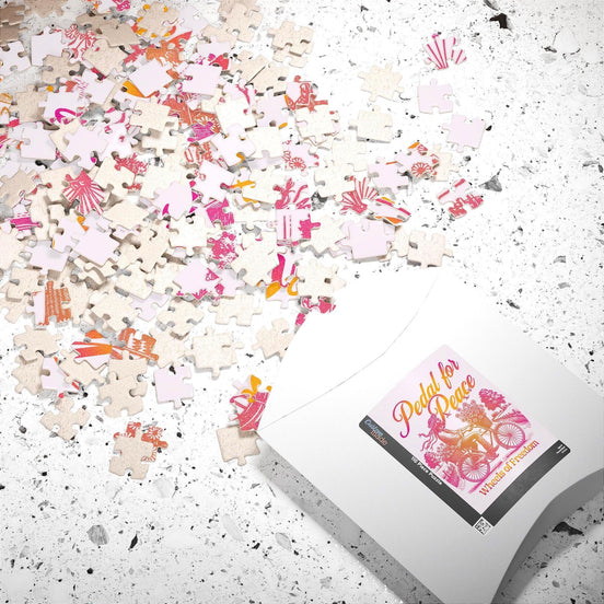 Puzzle peinture hippie, puzzle peace 500 pièces, religieuse ésotérique - Essences Agape 48019686