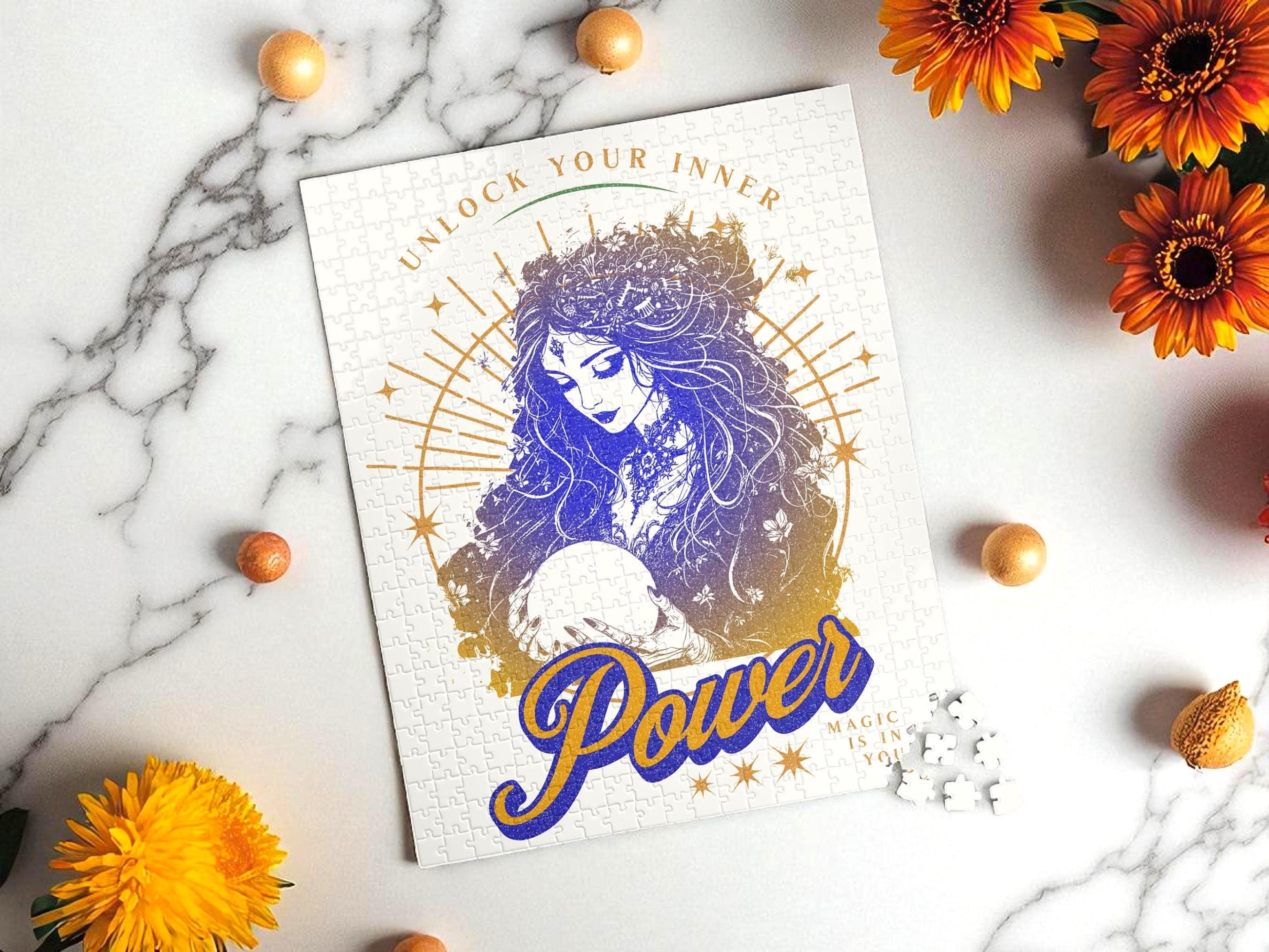 Puzzle peinture sorcière magie 500 pièces, puzzle ésotérique religieux - Essences Agape 75775029