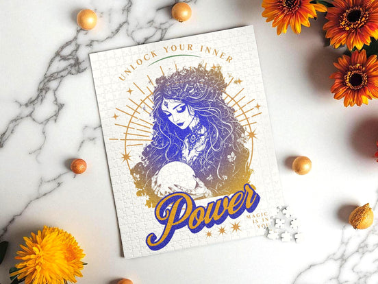 Puzzle peinture sorcière magie 500 pièces, puzzle ésotérique religieux - Essences Agape 75775029