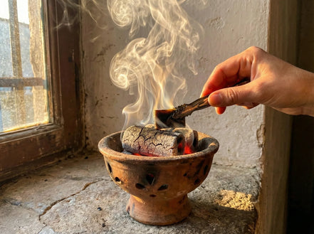 Résine d'encens concentré Palo Santo & Sauge - Nettoyage Pur et Or - Essences Agape 20133013