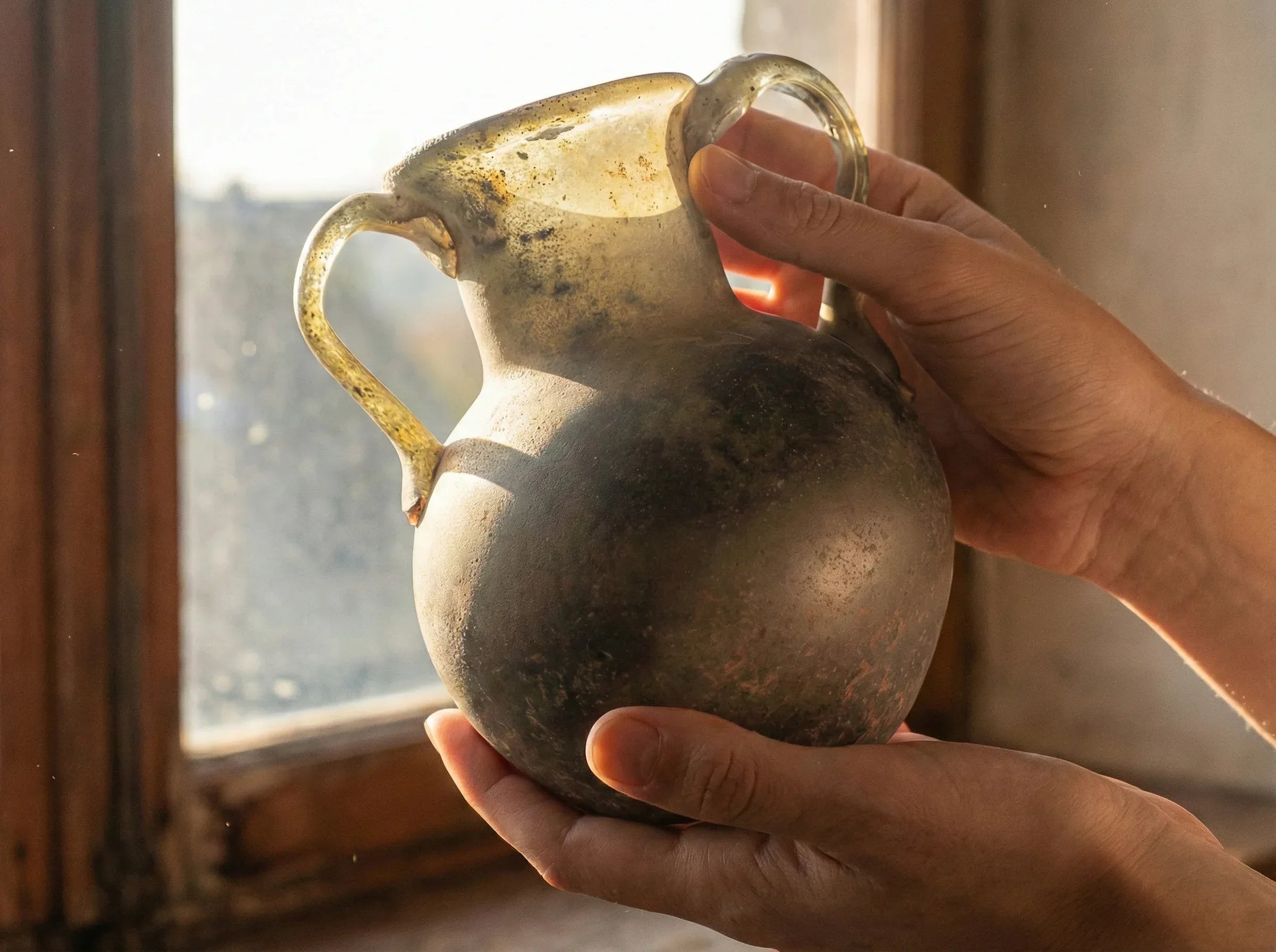 Reproduction verre antique Amphore - Équilibre & Dualité - Essences Agape 45575255