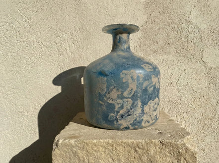 Reproduction verre antique Fiole l'Ancre Bleue - Stabilité & Réserve - Essences Agape 28032873