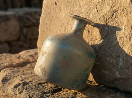 Reproduction verre antique Fiole l'Ancre Bleue - Stabilité & Réserve - Essences Agape 66340813