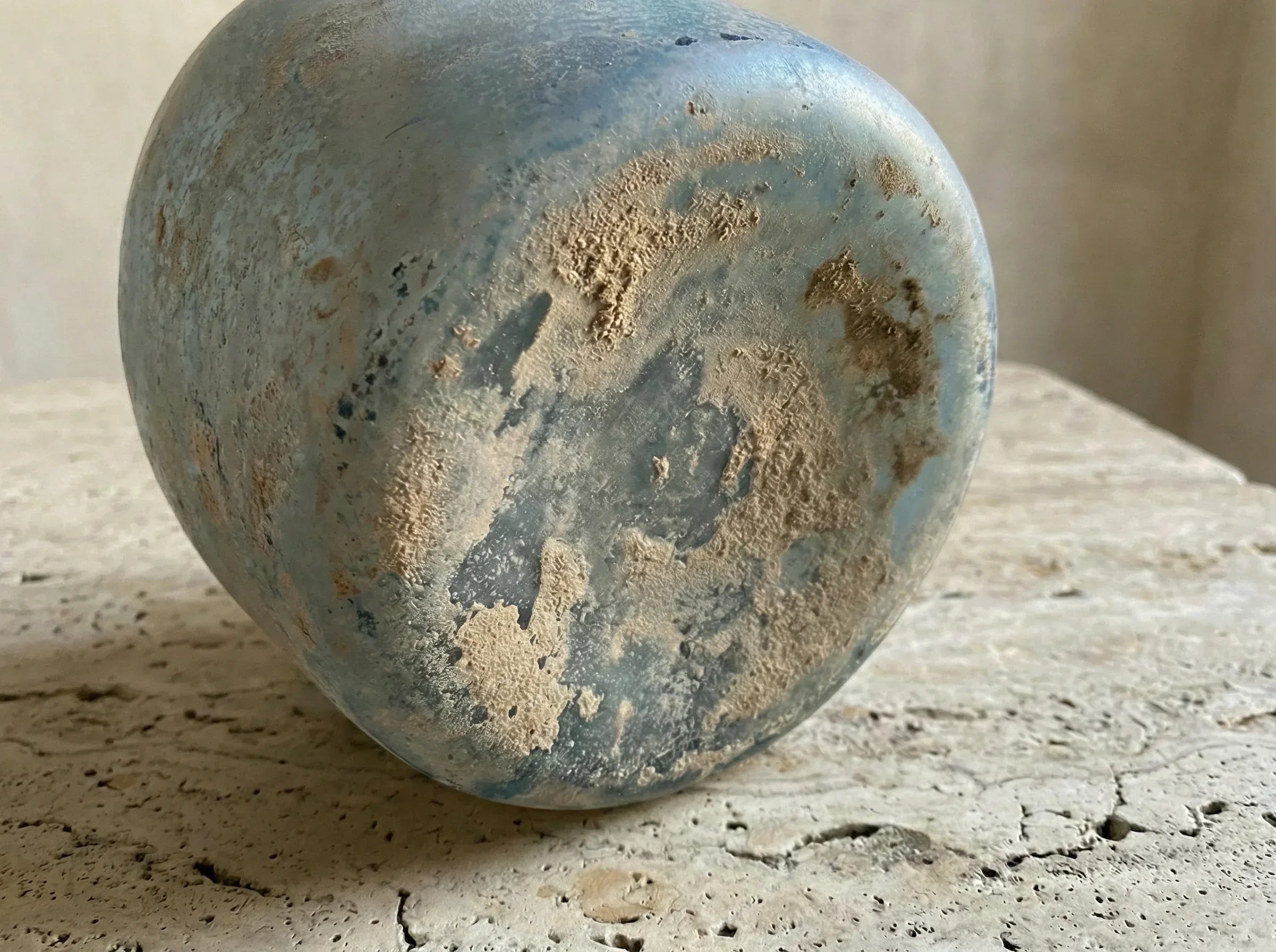 Reproduction verre antique Fiole l'Ancre Bleue - Stabilité & Réserve - Essences Agape 17594576