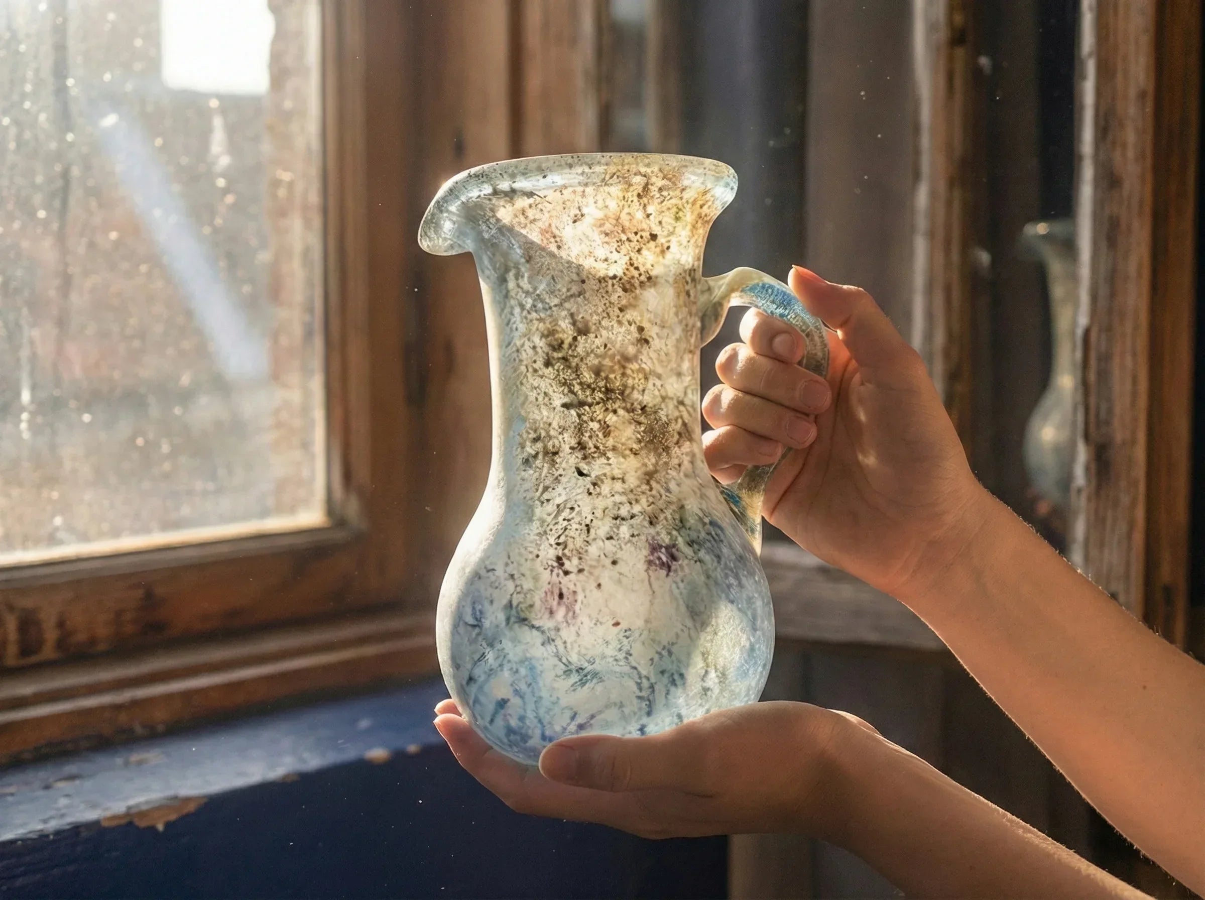 Reproduction verre antique Pichet Cosmique - Mystère & Profondeur - Essences Agape 80194096