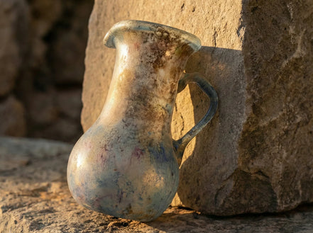 Reproduction verre antique Pichet Cosmique - Mystère & Profondeur - Essences Agape 46308788