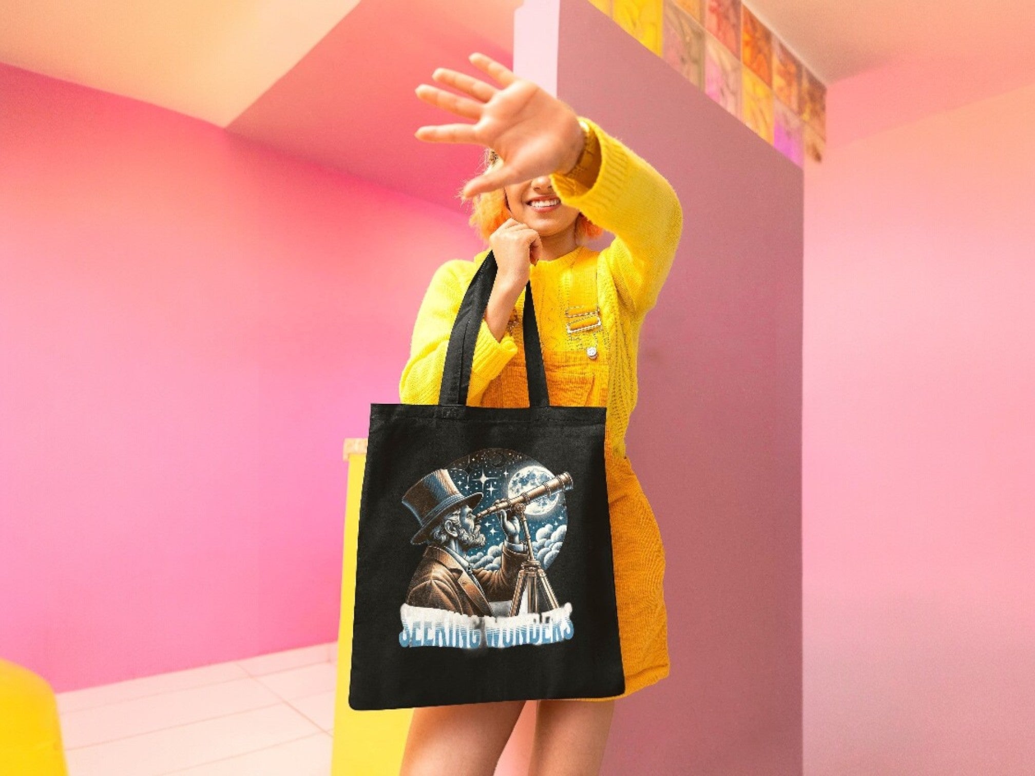 Sac cabas ésotérique religieux jésus, tote bag gratitude custom - Essences Agape 99249449