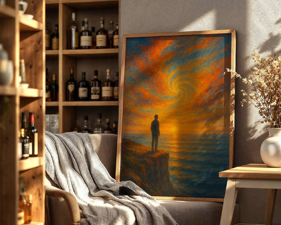 Santé mentale affiche peinture, cadeau spirituelle, positive paysage - Essences Agape 70586636