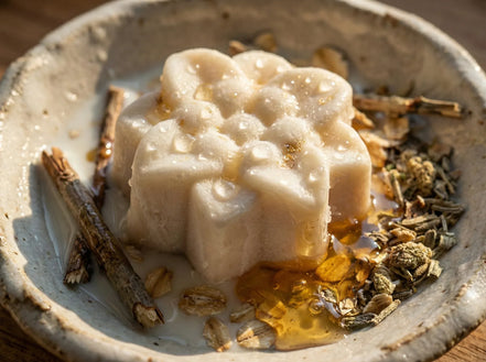 Savon artisanal Lait de Chamelle et Miel - Nutrition et Or Liquide - Essences Agape 89344208