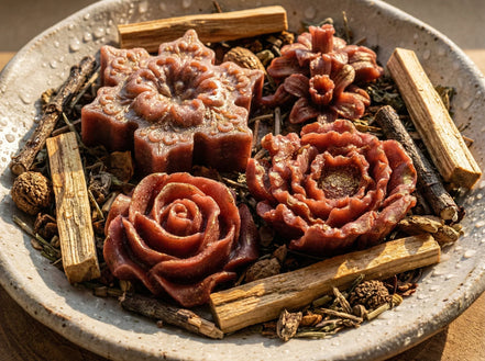 Savon artisanal Palo Santo - Clarté, Lumière Dorée et Purification - Essences Agape 52535722