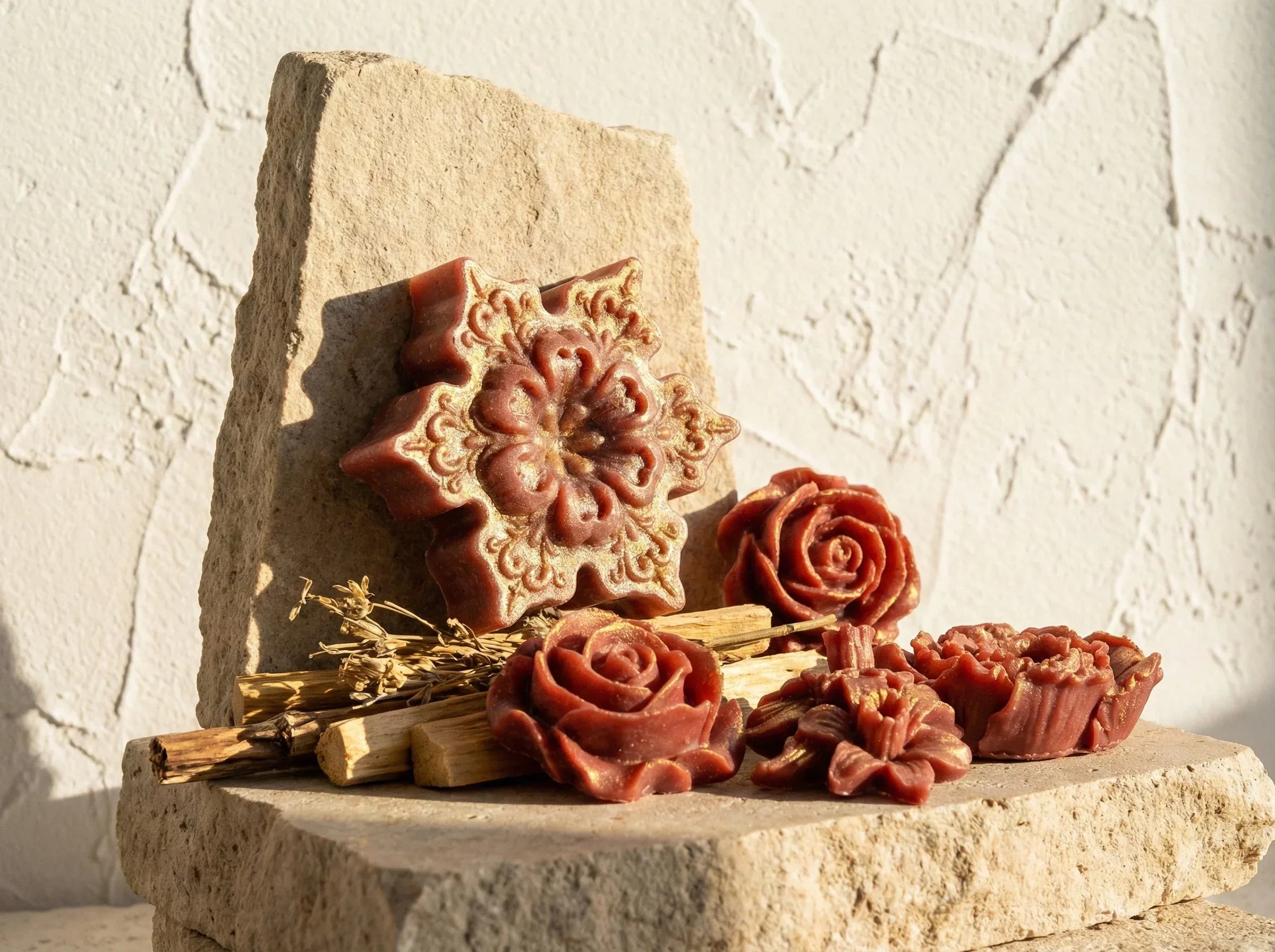 Savon artisanal Palo Santo - Clarté, Lumière Dorée et Purification - Essences Agape 41990875