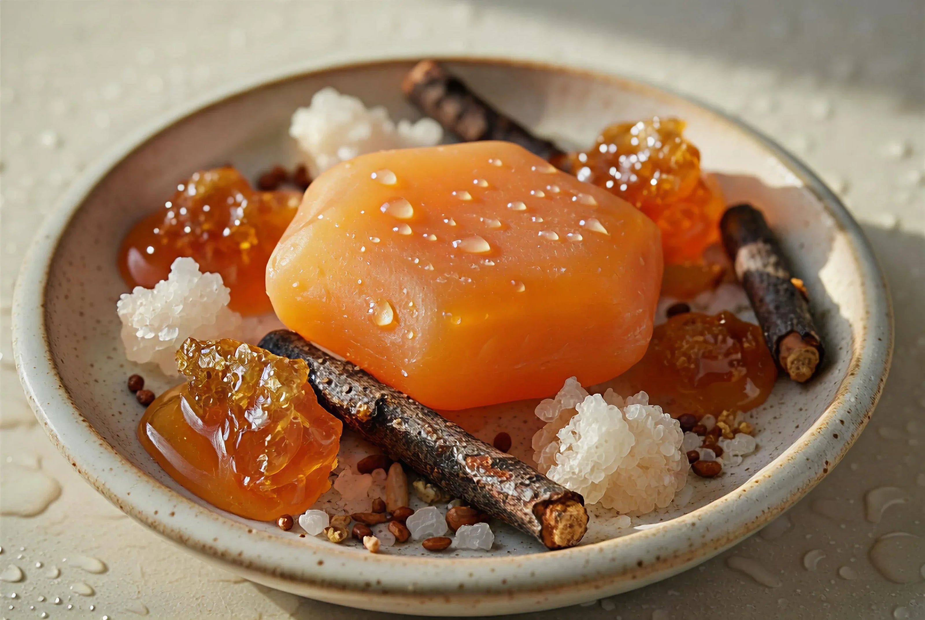 Savon artisanal bio Miel - Douceur, Éclat Divin et Hydratation - Essences Agape 52767728