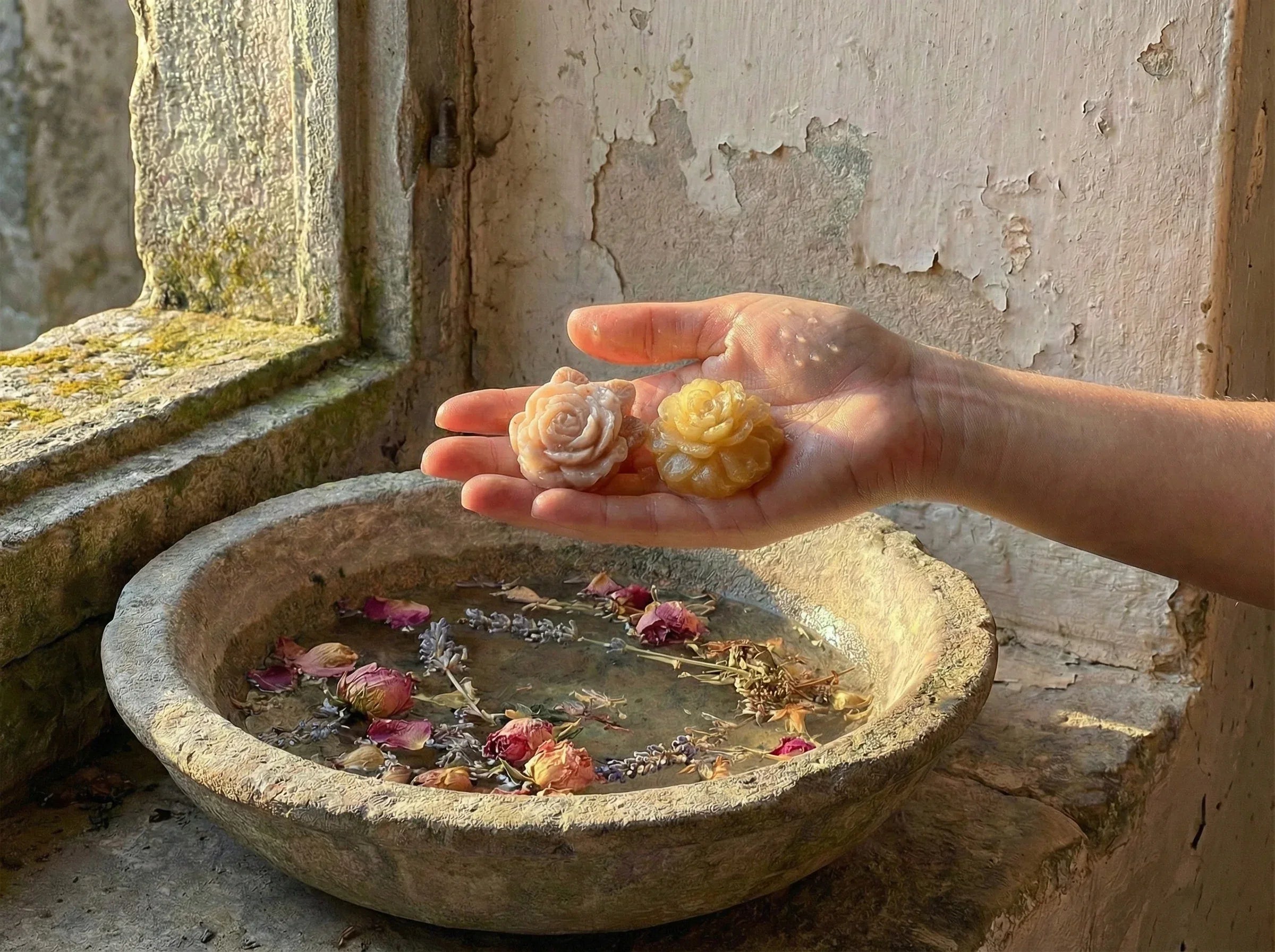 Savon artisanal bio Musc - Douceur Céleste Dorée et Apaisement - Essences Agape 48136924