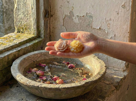 Savon artisanal bio Musc - Douceur Céleste Dorée et Apaisement - Essences Agape 48136924