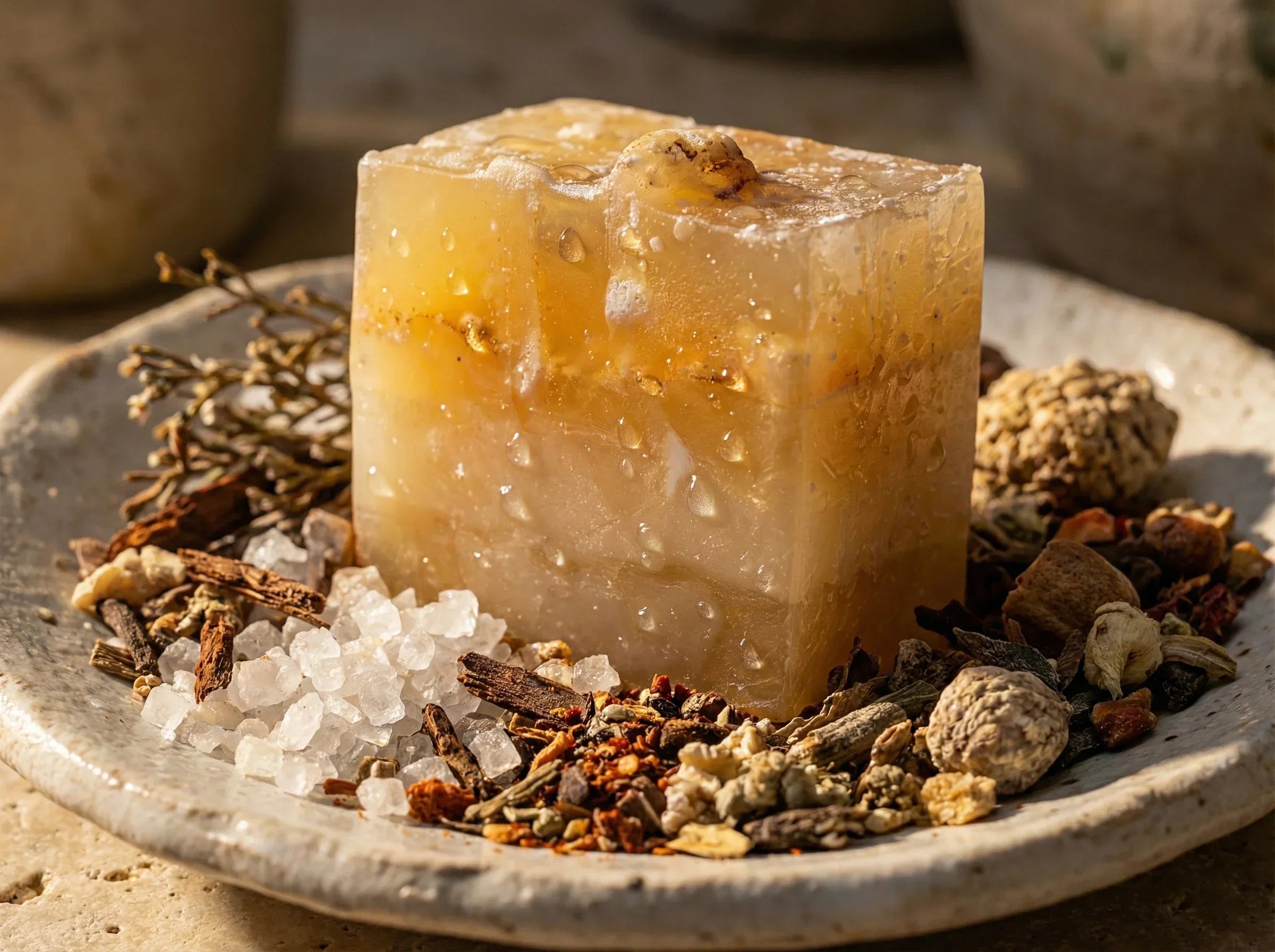 Savon guérison Alun et sel - Mystère et Ancrage Minéral Puissant - Essences Agape 3978517