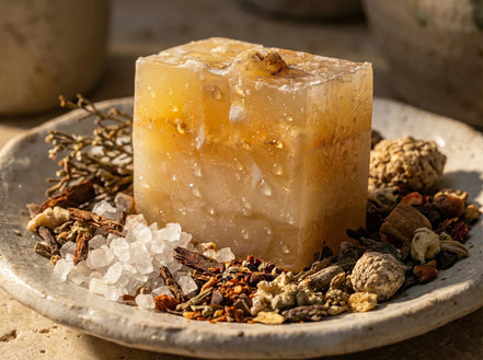 Savon guérison Alun et sel - Mystère et Ancrage Minéral Puissant - Essences Agape 3978517