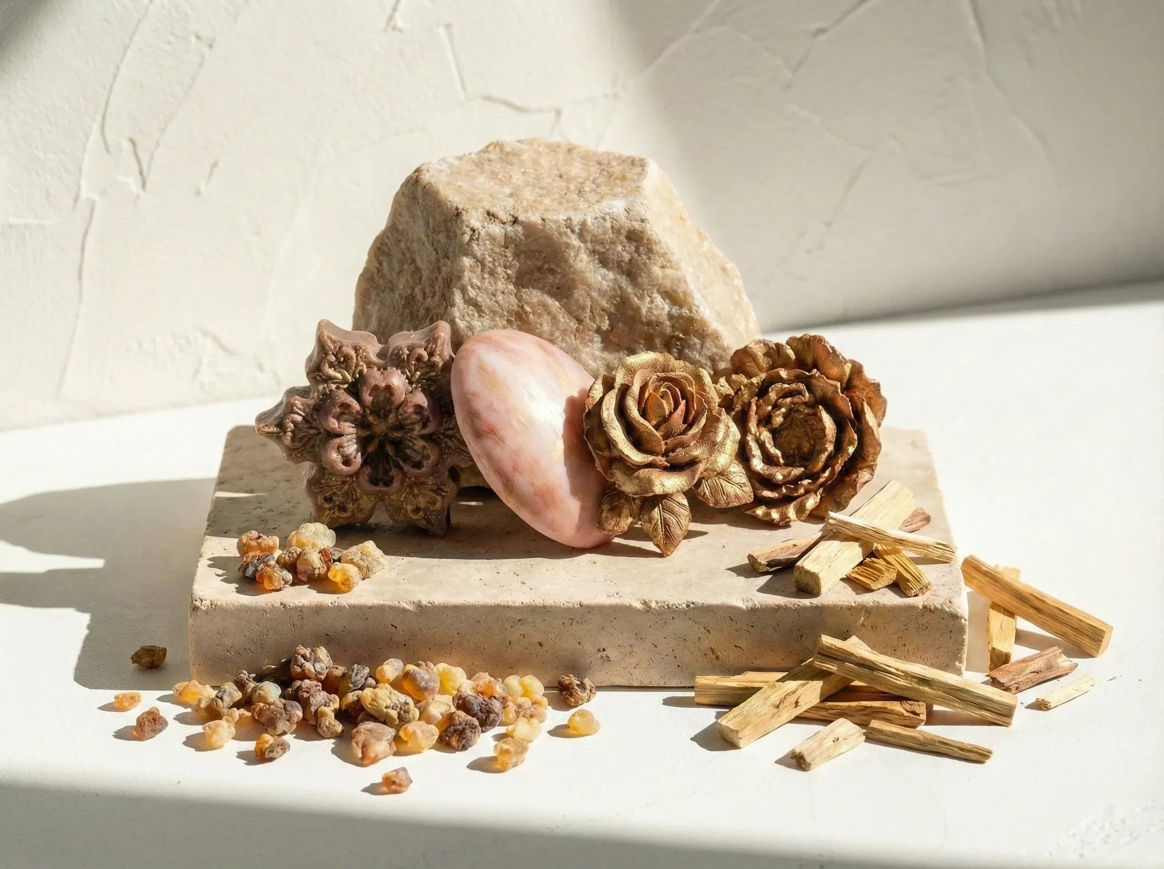 Savon guérison Louban, Myrrhe et Or - Purification Sacrée de l'Âme - Essences Agape 69980248