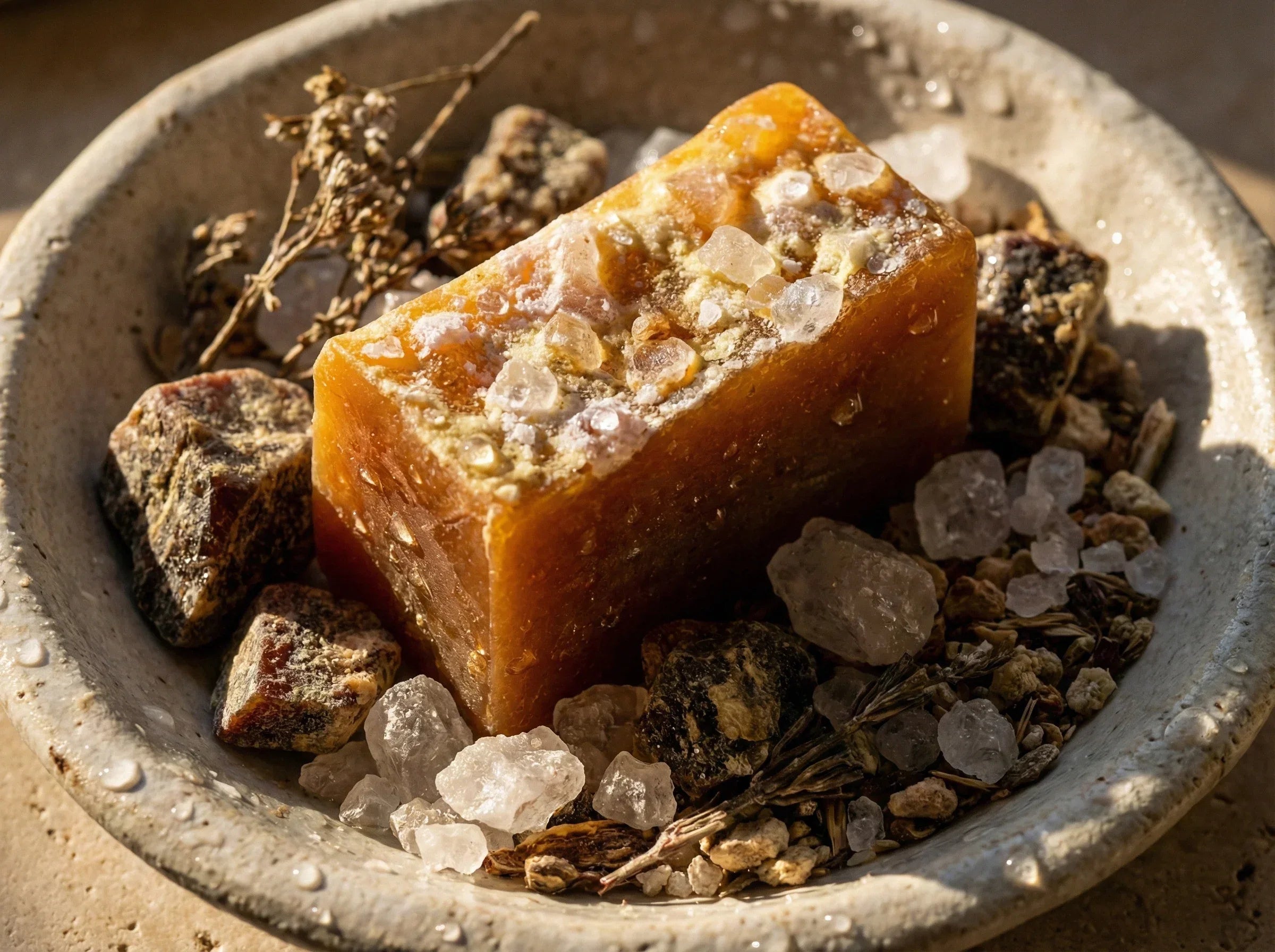 Savon guérison Musc et sel - Mystère, Intuition Lunaire et Paix - Essences Agape 97525743