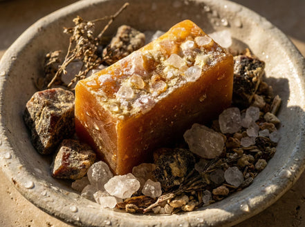 Savon guérison Musc et sel - Mystère, Intuition Lunaire et Paix - Essences Agape 97525743