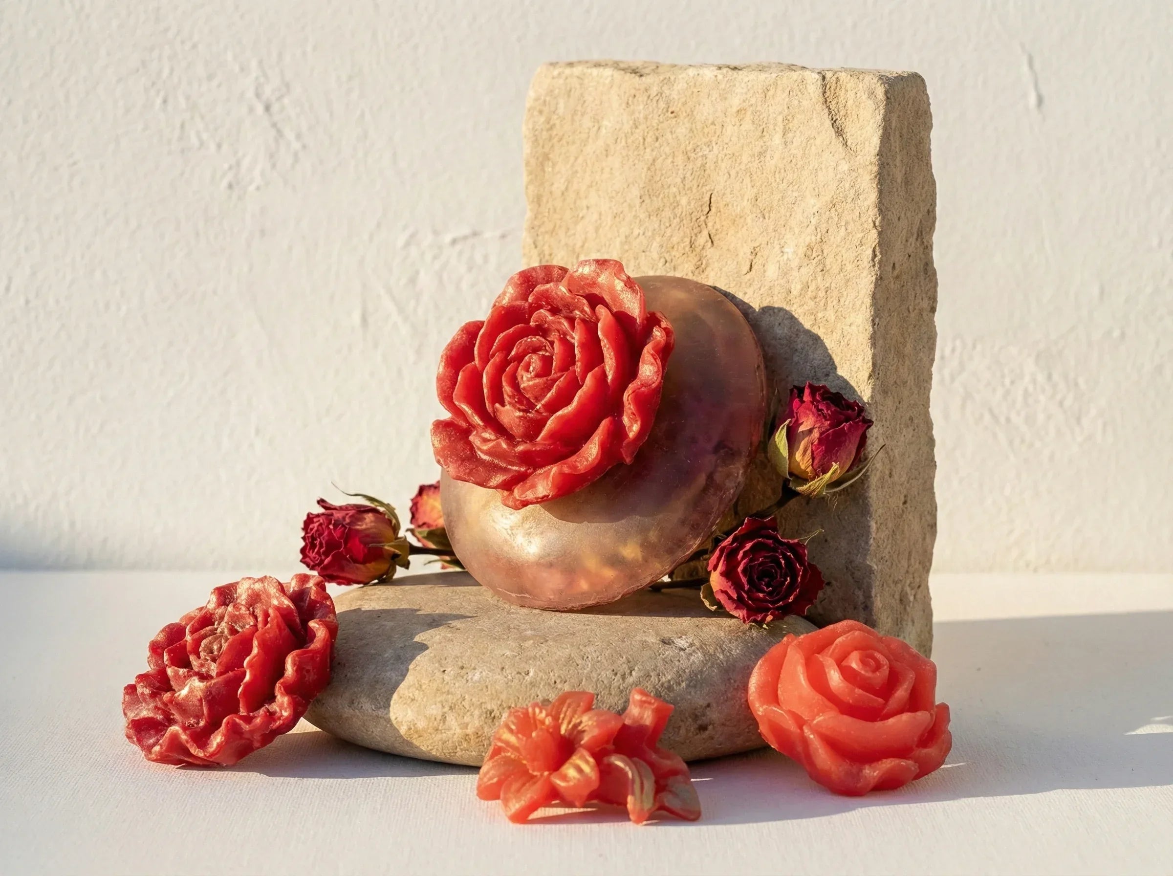 Savon pour le corps Rose - Éclat, Douceur Précieuse et Charme - Essences Agape 12576203