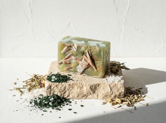 Savon pour le corps Spiruline et Indigo - Détox et Souffle Marin - Essences Agape 45051573