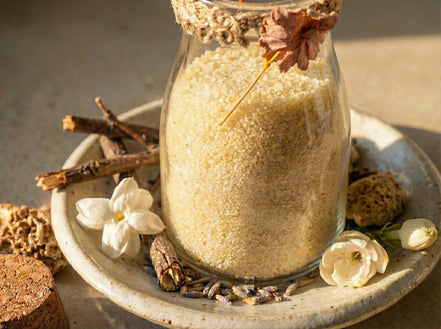 Sel Bain spirituel huile essentielle Jasmin - Nettoyage intérieure - Essences Agape 27534753