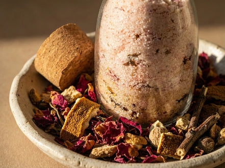 Sel Bain spirituel huile essentielle Rose Bergamote - Guérison Zen - Essences Agape 8333564