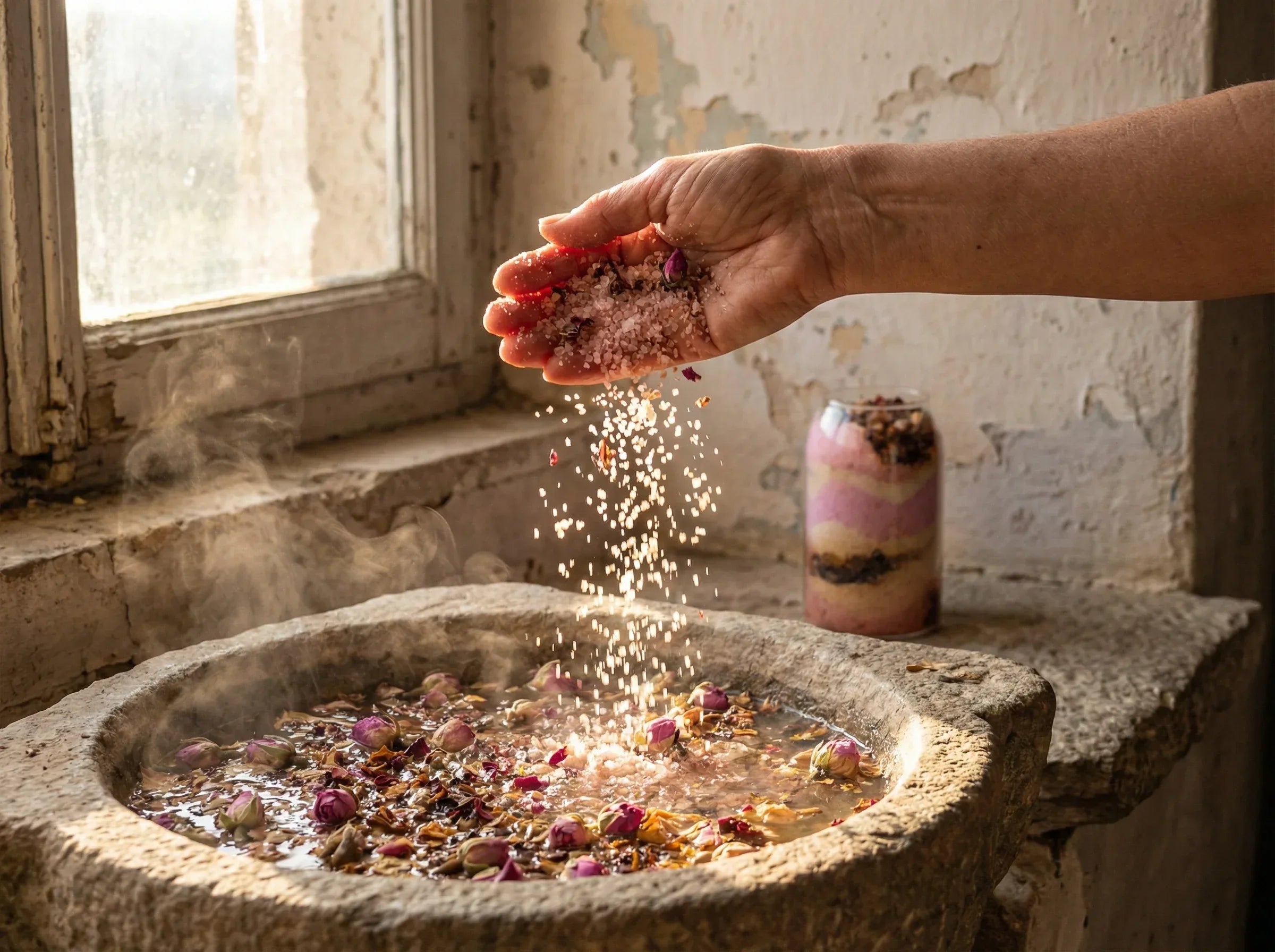 Sel Bain spirituel huile essentielle Rose - Harmonie du Cœur Pure - Essences Agape 61320542